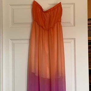 Caramela maxi dress Sz large super cute